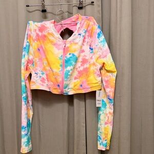 Swimsuits For All Vibrant Tie-Dye Crop Top